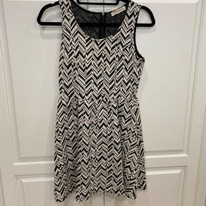 Black and white shirt dress